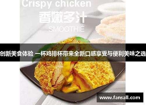 创新美食体验 一杯鸡排杯带来全新口感享受与便利美味之选