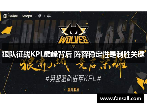 狼队征战KPL巅峰背后 阵容稳定性是制胜关键